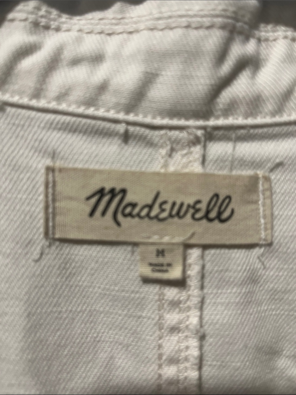 Madewell dress signature Jean coverall in vintage canvas 100% cotton Sz M - Picture 3 of 7